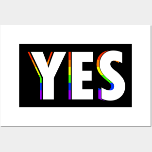 Rainbow Yes Posters and Art